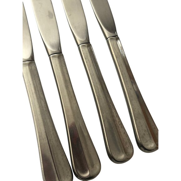 Silver Gorham Stainless Satin Colonial Tipt set of 4 knives flatware Silverware - Picture 5 of 6